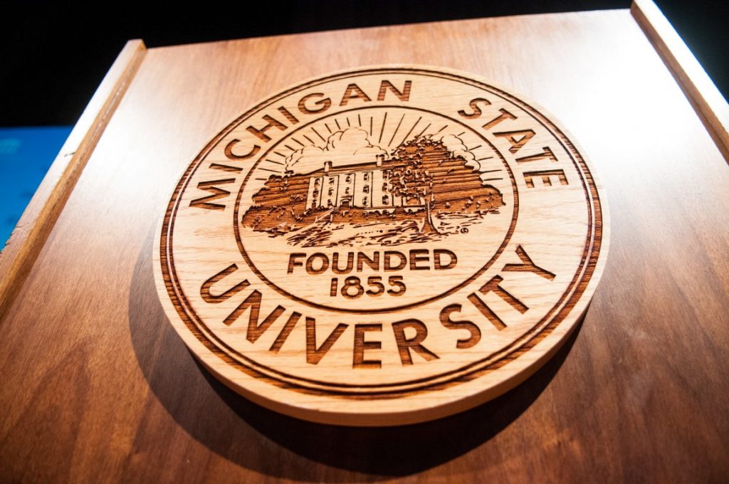 Seal of Michigan State University Founded 1855